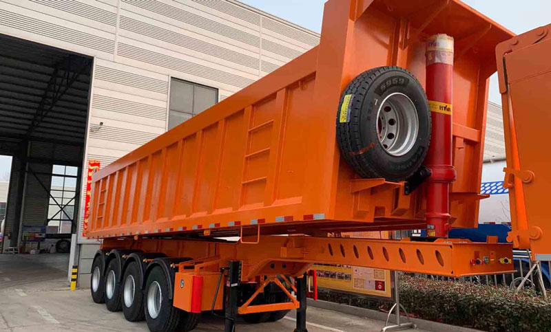 30-100 Tons Dump Semi Trailer for Sale