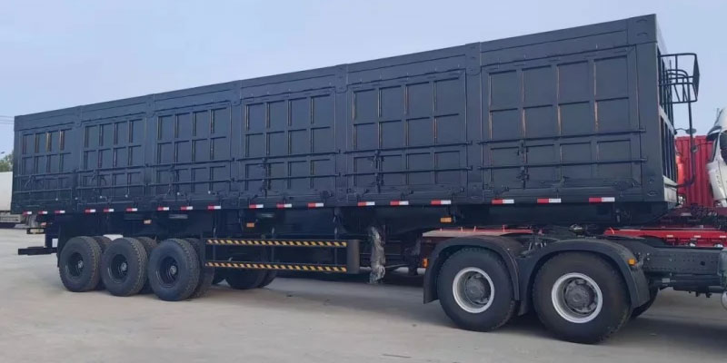 3 Axle Side Tipper Semi Trailer for Sale