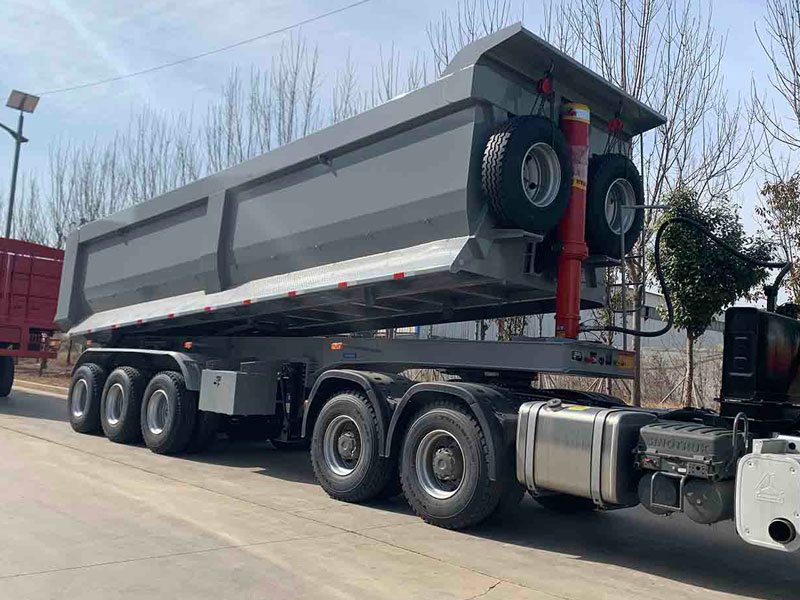 3 Axle 35 CBM Dump Semi Trailer for Sale in Nigeria