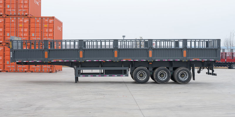 3 Axle 80 Ton Side Dump Semi Trailer for Sale