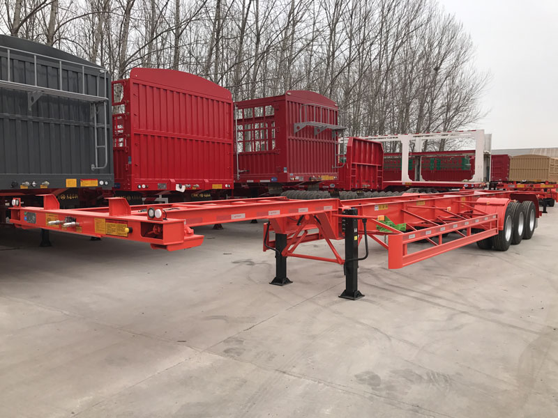 20/40/45ft Skeleton Semi Trailer for Sale