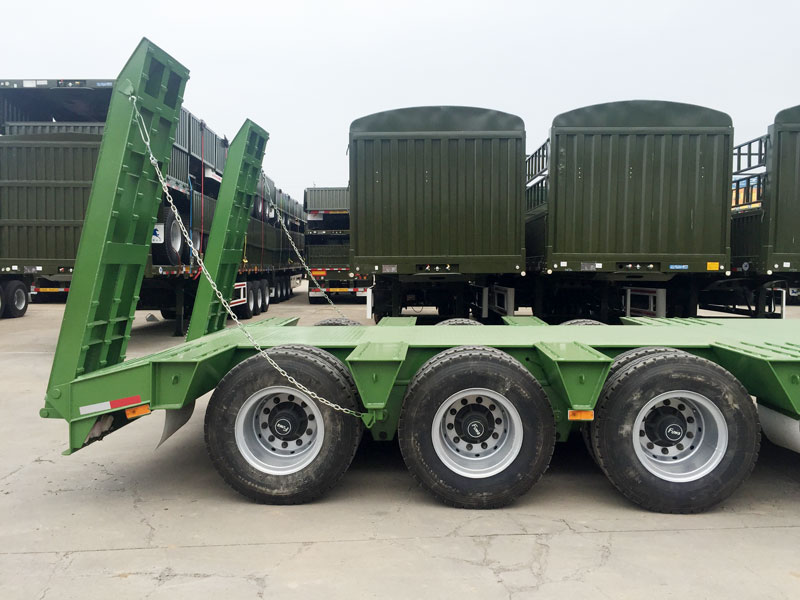 3 Axle Lowbed Semi Trailer for Sale