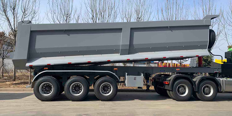 3 Axle 80 Ton Dump Semi Trailer for Sale